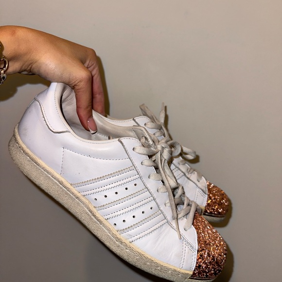 *HTF* Adidas Superstar 80’s Rosegold Metal Toe Cap - Picture 2 of 2
